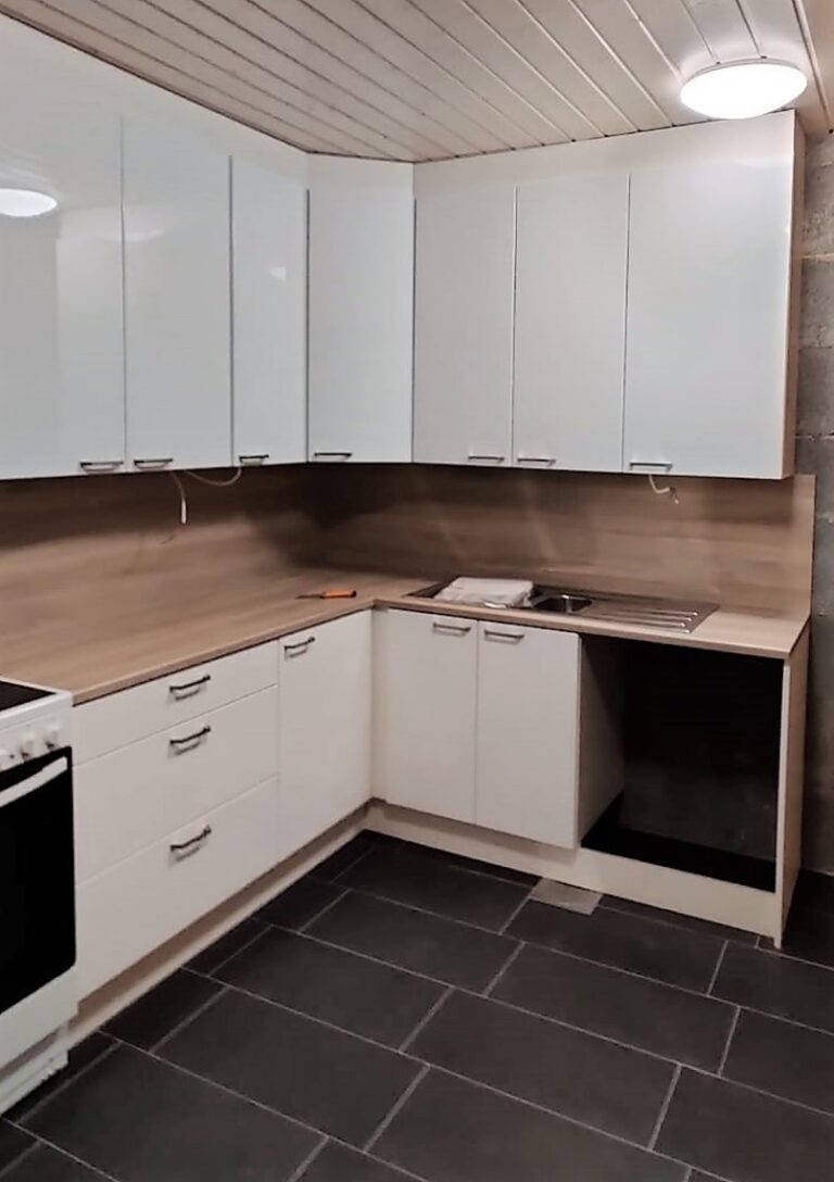 Toteutettu kylpyhuone
